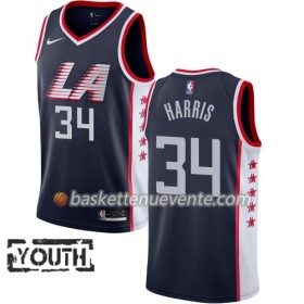 Maillot Basket Los Angeles Clippers Tobias Harris 34 2018-19 Nike City Edition Navy Swingman - Enfant